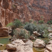 In the upper valley of Amtoudi with running water